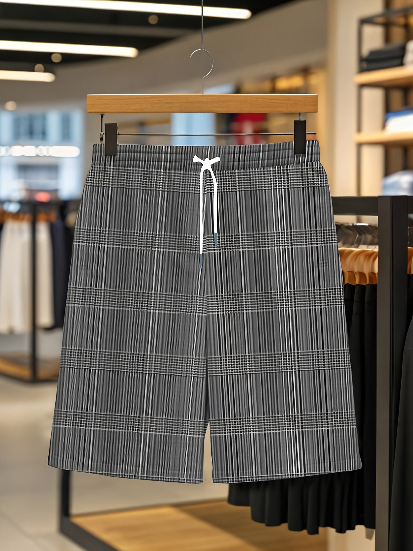 Men's Athletic Shirt and Shorts Set - Plaid – view 5