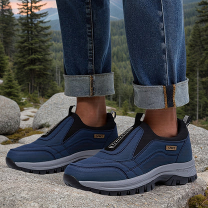 Men's Athletic Shoes - Breathable Comfort & Slip-On Ease – Black / Blue – view 3