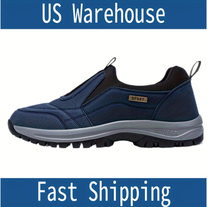 Men's Athletic Shoes - Breathable Comfort & Slip-On Ease – Black / Blue – view 4