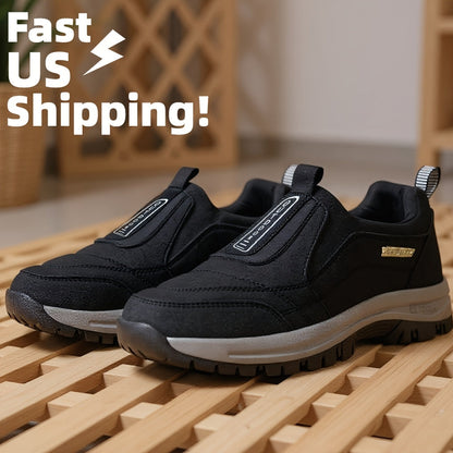 Men's Athletic Shoes - Breathable Comfort & Slip-On Ease – Black / Blue – view 5
