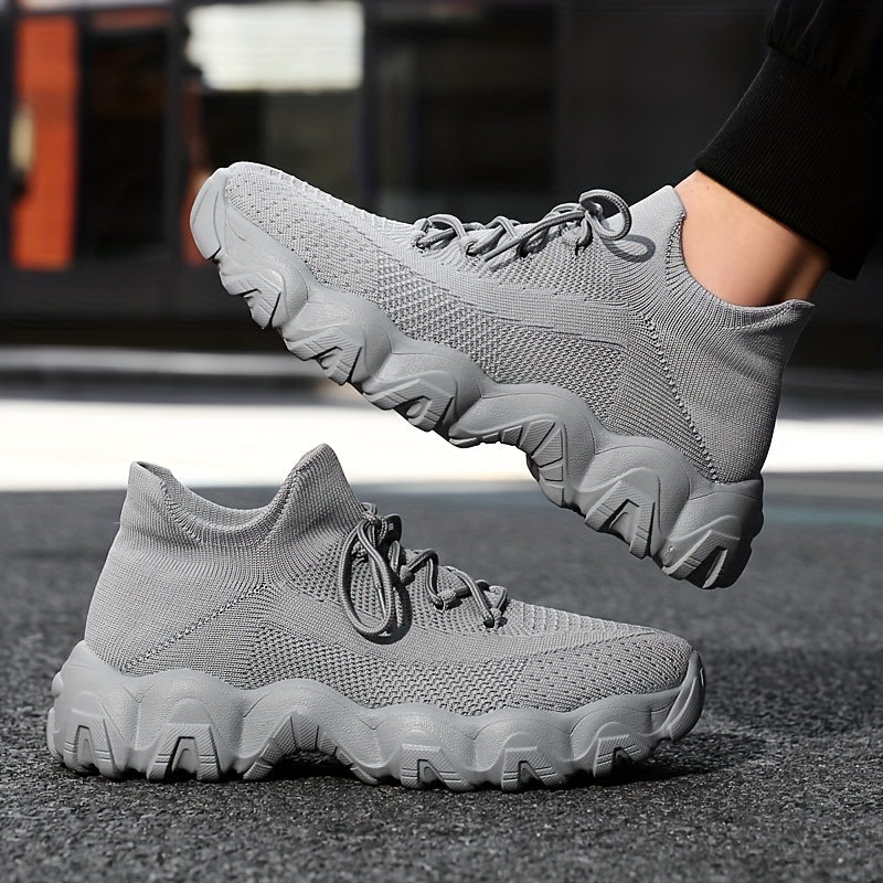 Men's Athletic Shoes - Breathable Comfort – Silvery Grey – view 15