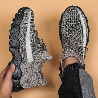 Men's Athletic Shoes - Breathable Comfort – Silvery Grey – view 29