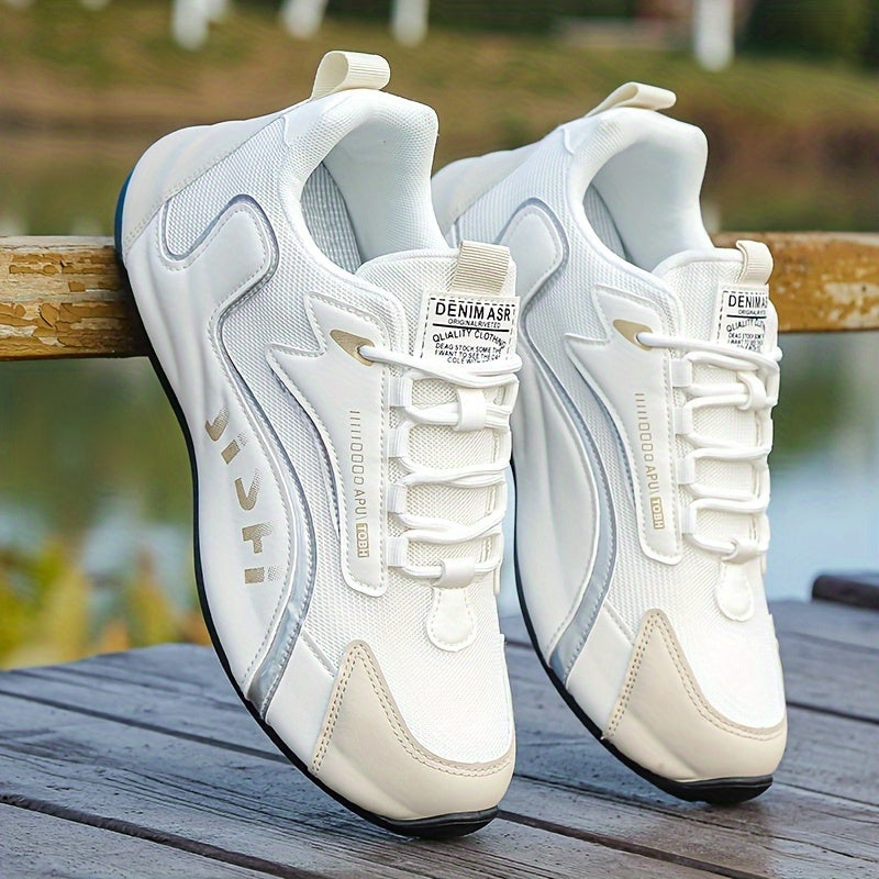 Men's Athletic Shoes - Breathable Comfort – White / Black – view 6