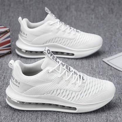 Men's Athletic Shoes - Lace-Up Design – Black / White – Black option – view 3