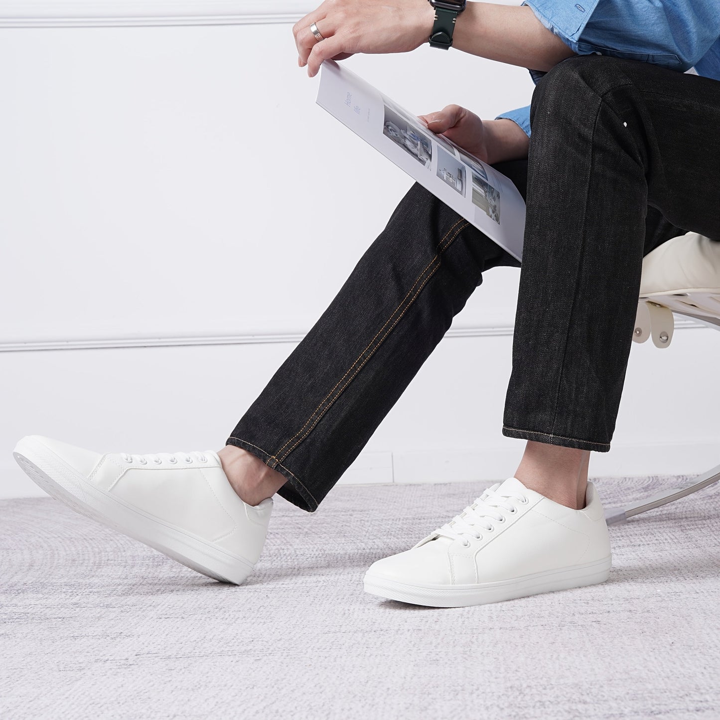 Men's Athletic Shoes - Non-Slip Sole Cushioned Comfort for Outdoor & – view 6