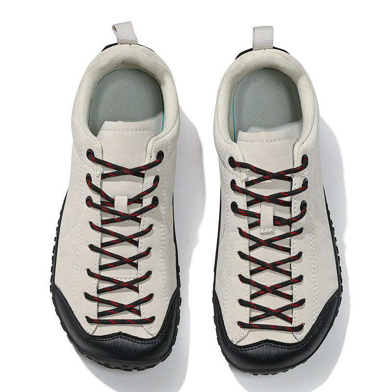 Men's Athletic Shoes - Non-Slip Sole for Outdoor & – Beige Color – main product image