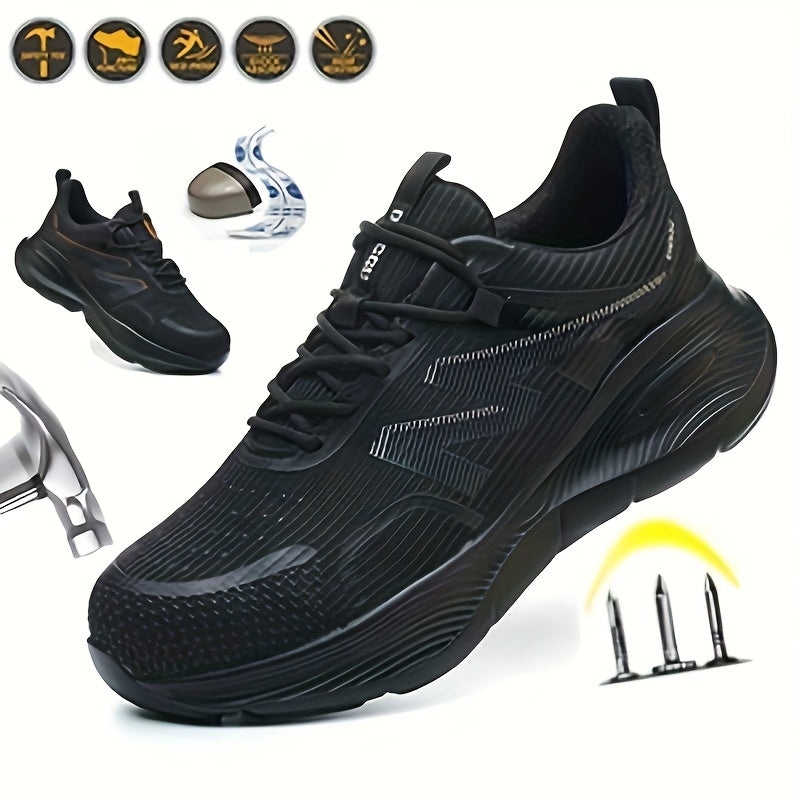 Men's Athletic Shoes - Non-Slip Sole Lace-Up for Outdoor & – Non-Slip Lace-Up – view 2