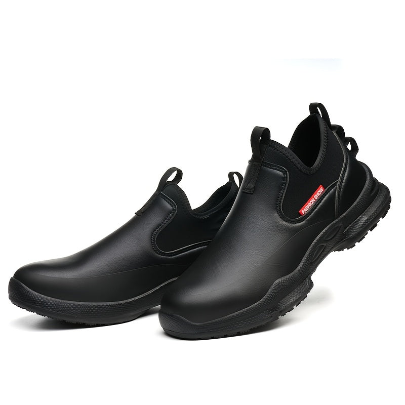 Men's Athletic Shoes - Non-Slip Sole Lightweight for Active Days – Black – view 2
