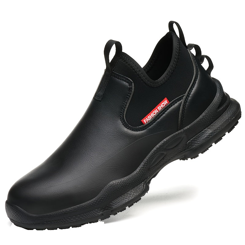 Men's Athletic Shoes - Non-Slip Sole Lightweight for Active Days – Black – view 8