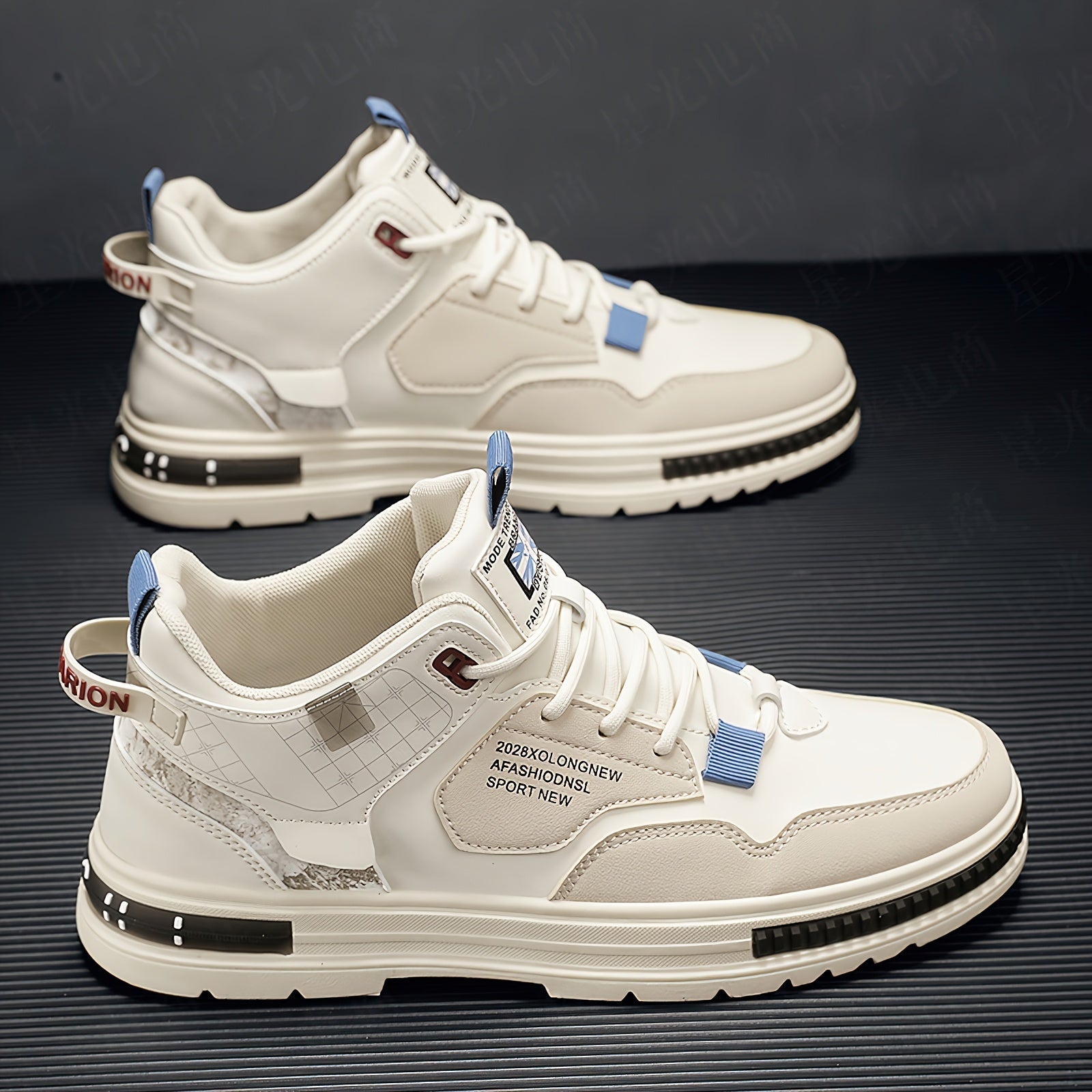Men's Athletic Shoes - Non-Slip Sole Lightweight for Active Days – white – main product image