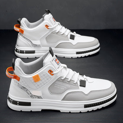 Men's Athletic Shoes - Non-Slip Sole Lightweight for Active Days – white – white option – view 2