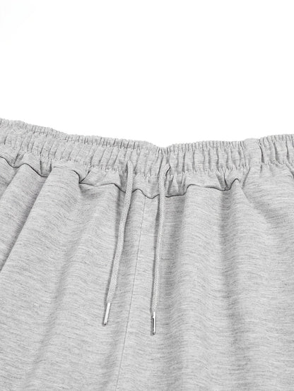 Men's Athletic Shorts - Drawstring Waist – Light Grey – view 4