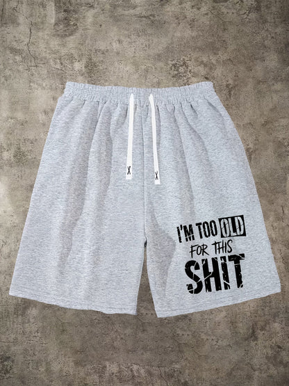 Men's Athletic Shorts - Drawstring Waist – Light Grey – Grey option – view 2