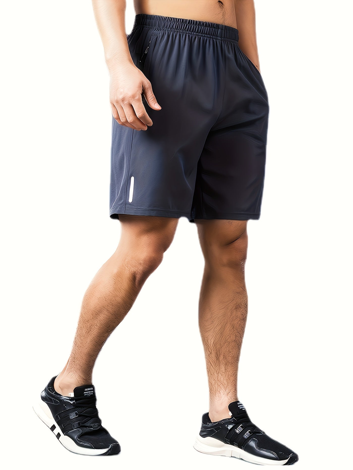 Men's Athletic Shorts - Drawstring Waist With Pockets – 3-Color Selection – view 11