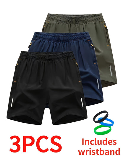 Men's Athletic Shorts - Drawstring Waist With Pockets – 3-Color Selection – view 13