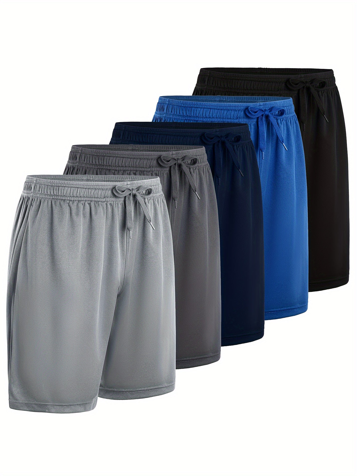 Men's Athletic Shorts - Drawstring Waist With Pockets – Sizes S–XXXL – Grey option – view 2