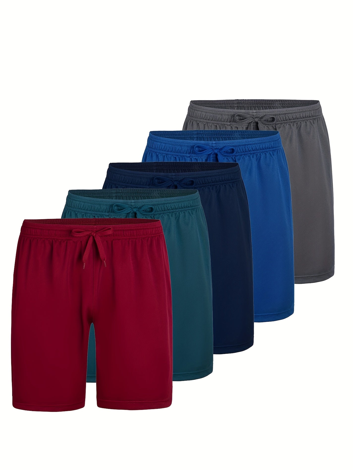 Men's Athletic Shorts - Drawstring Waist With Pockets – Sizes S–XXXL – Grey option – view 3