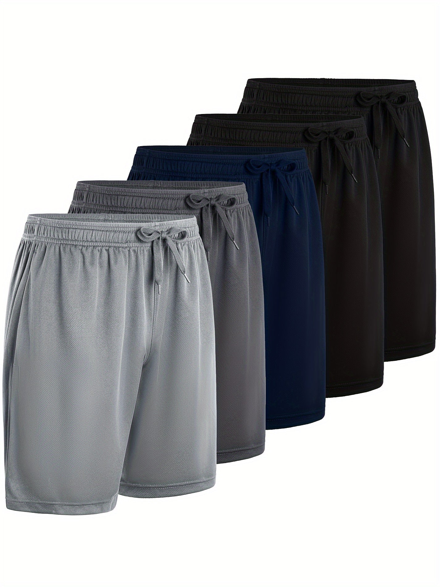 Men's Athletic Shorts - Drawstring Waist With Pockets – Sizes S–XXXL – Grey option – view 8