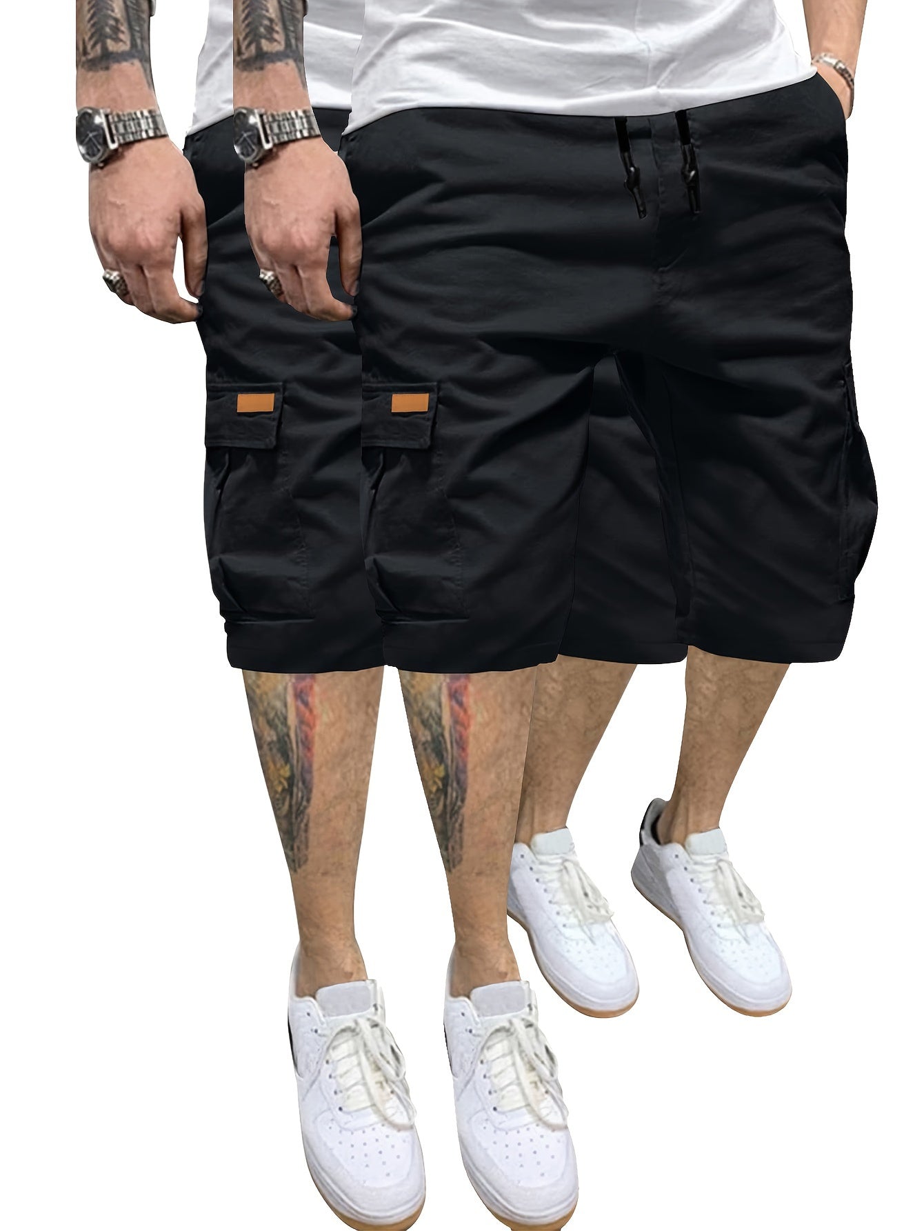 Men's Athletic Shorts - Quick Dry – Black-black – view 8