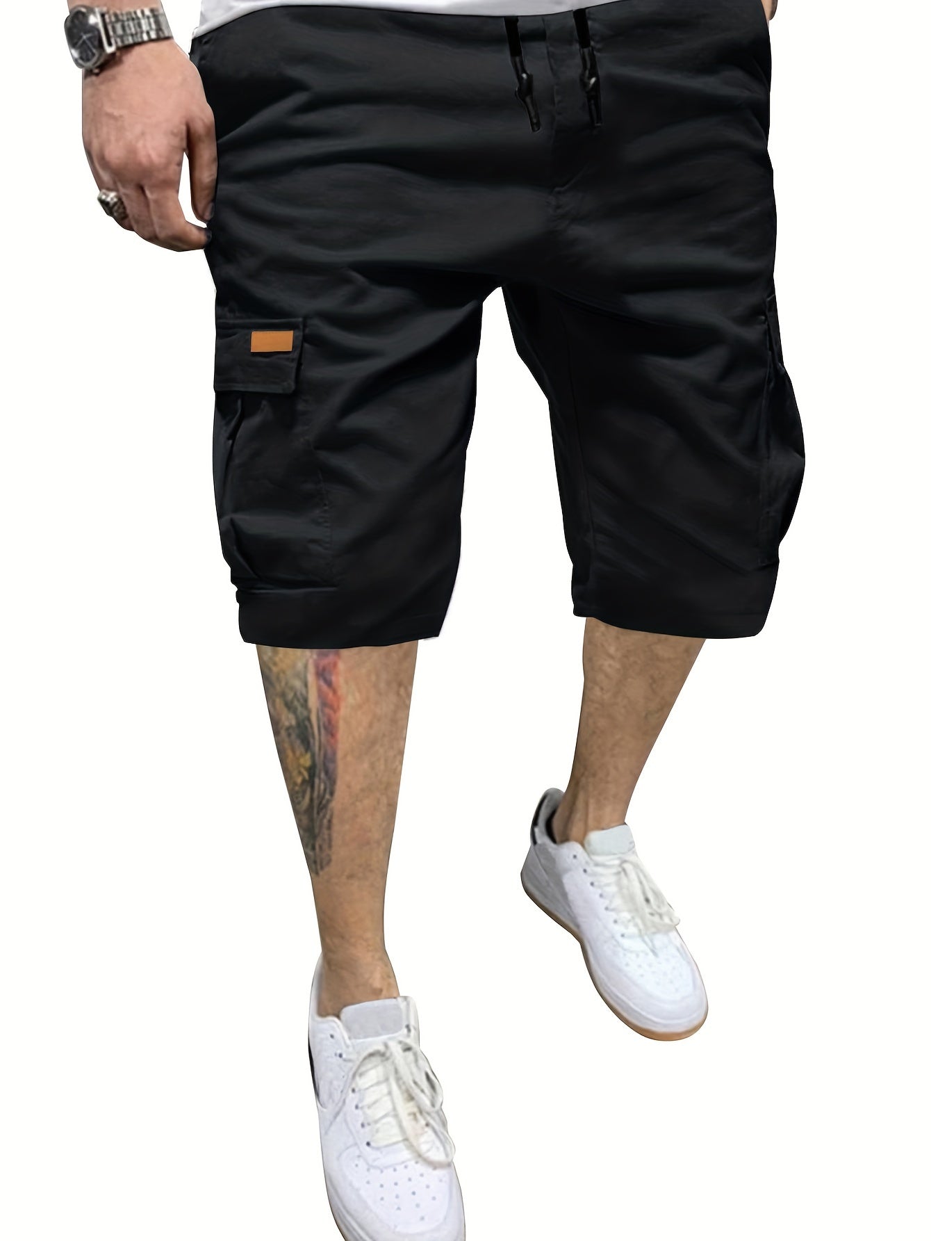 Men's Athletic Shorts - Quick Dry – Black-black – view 9