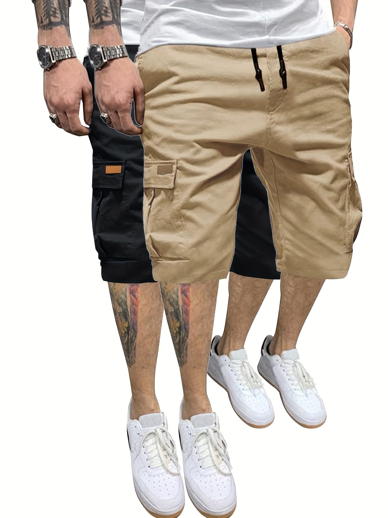 Men's Athletic Shorts - Quick Dry – Black-black – view 10