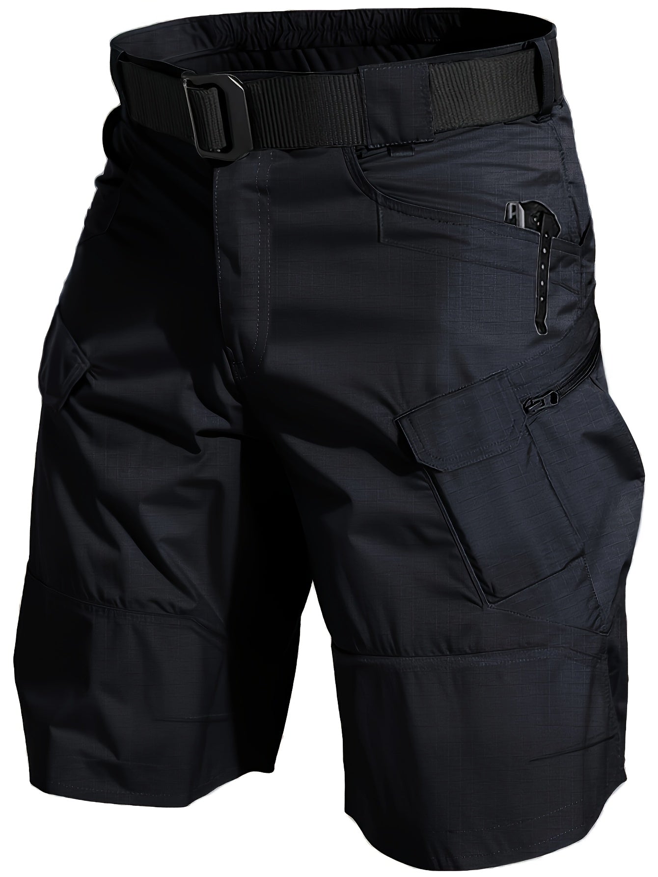 Men's Athletic Shorts - Quick Dry With Pockets – Black+gray – Black option – view 7