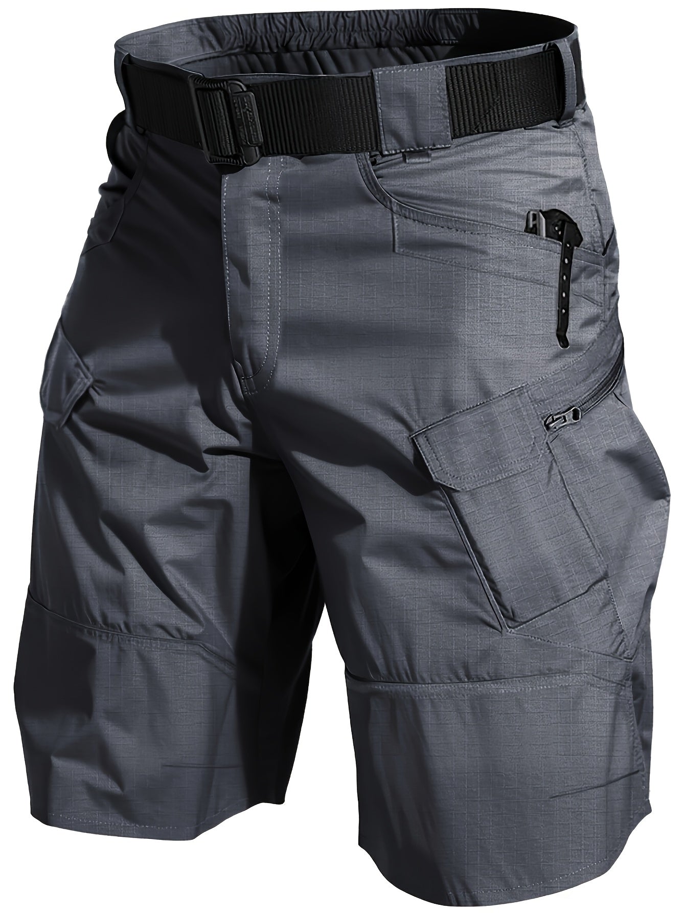 Men's Athletic Shorts - Quick Dry With Pockets – Black+gray – Black option – view 9