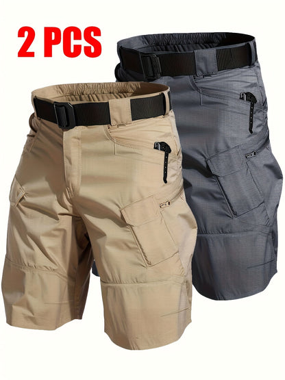 Men's Athletic Shorts - Quick Dry With Pockets – Black+gray – Black option – view 13