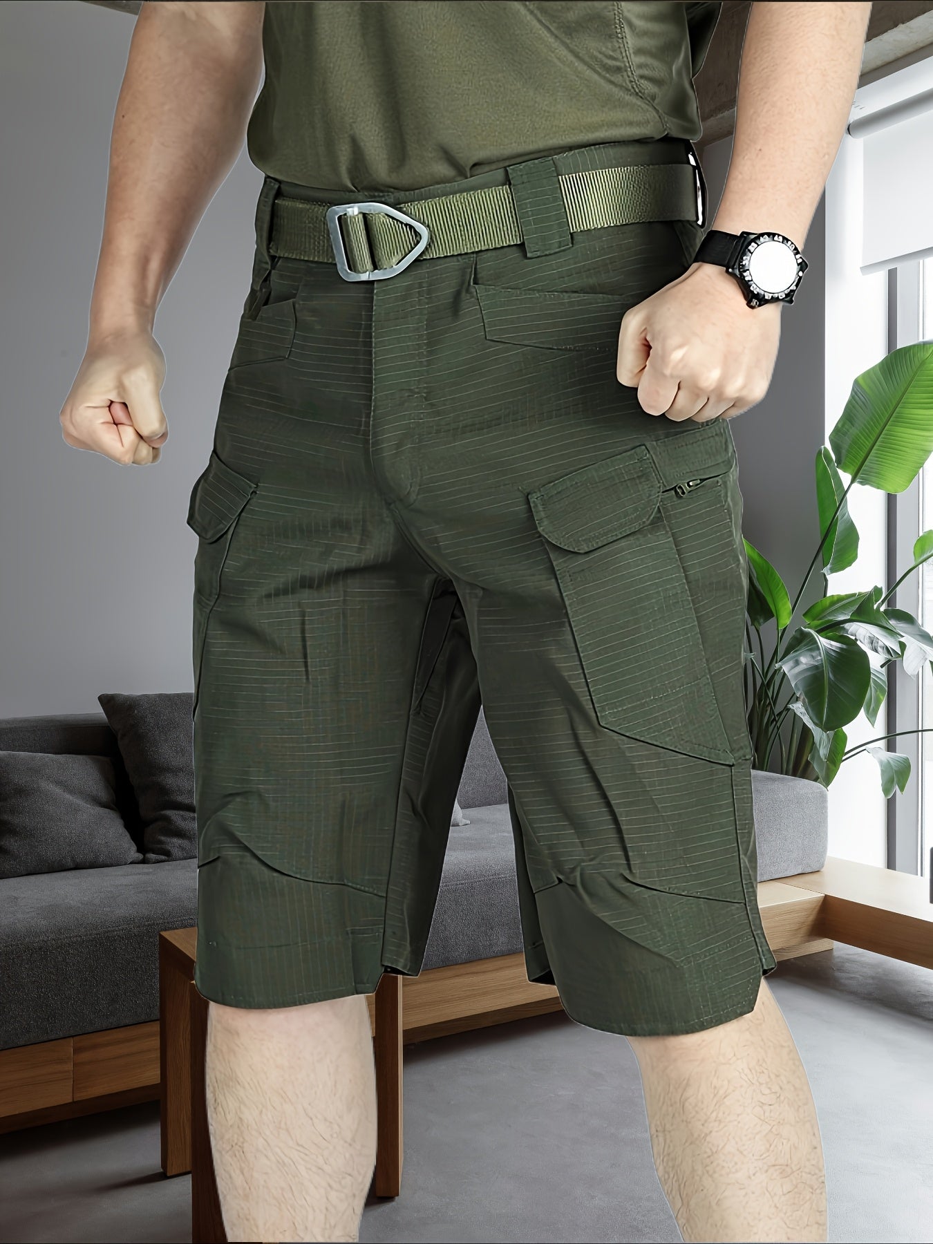 Men's Athletic Shorts - Quick Dry With Pockets – Black+gray – Black option – view 21