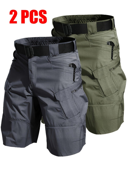 Men's Athletic Shorts - Quick Dry With Pockets – Black+gray – Black option – view 23
