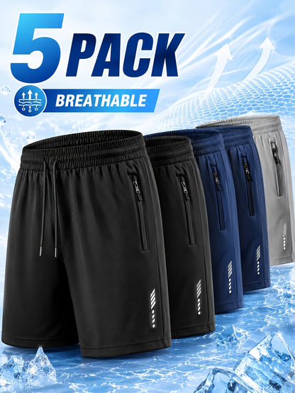 Men's Athletic Shorts - Quick Dry With Pockets – Colorway 59557 – view 3
