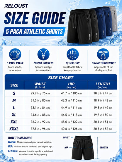 Men's Athletic Shorts - Quick Dry With Pockets – Colorway 59557 – view 7