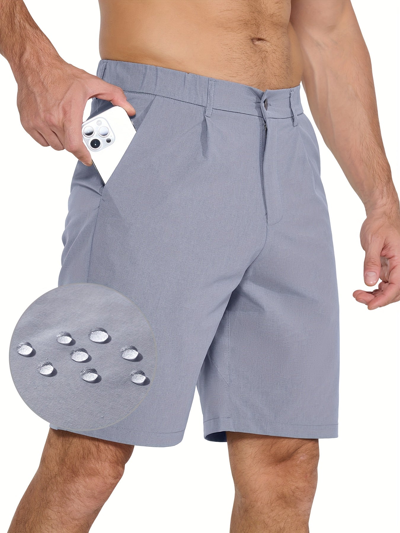 Men's Athletic Shorts - Quick Dry With Pockets – Sizes 30–42 – Black option – main product image