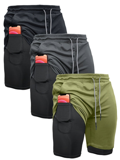 Men's Athletic Shorts - Stretch With Pockets – 5-Color Selection detail view
