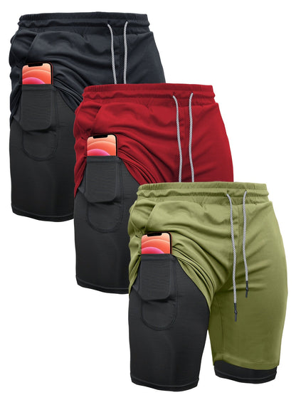 Men's Athletic Shorts - Stretch With Pockets – 5-Color Selection detail view