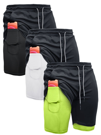 Men's Athletic Shorts - Stretch With Pockets – 5-Color Selection detail view