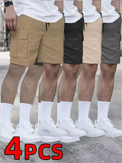 Men's Athletic Shorts - Stretch With Pockets Active – 4-Color Selection – view 7
