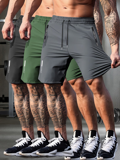 Men's Athletic Shorts - Stretch With Pockets Active – Black / Grey – view 13