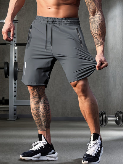 Men's Athletic Shorts - Stretch With Pockets Active – Black / Grey – view 14
