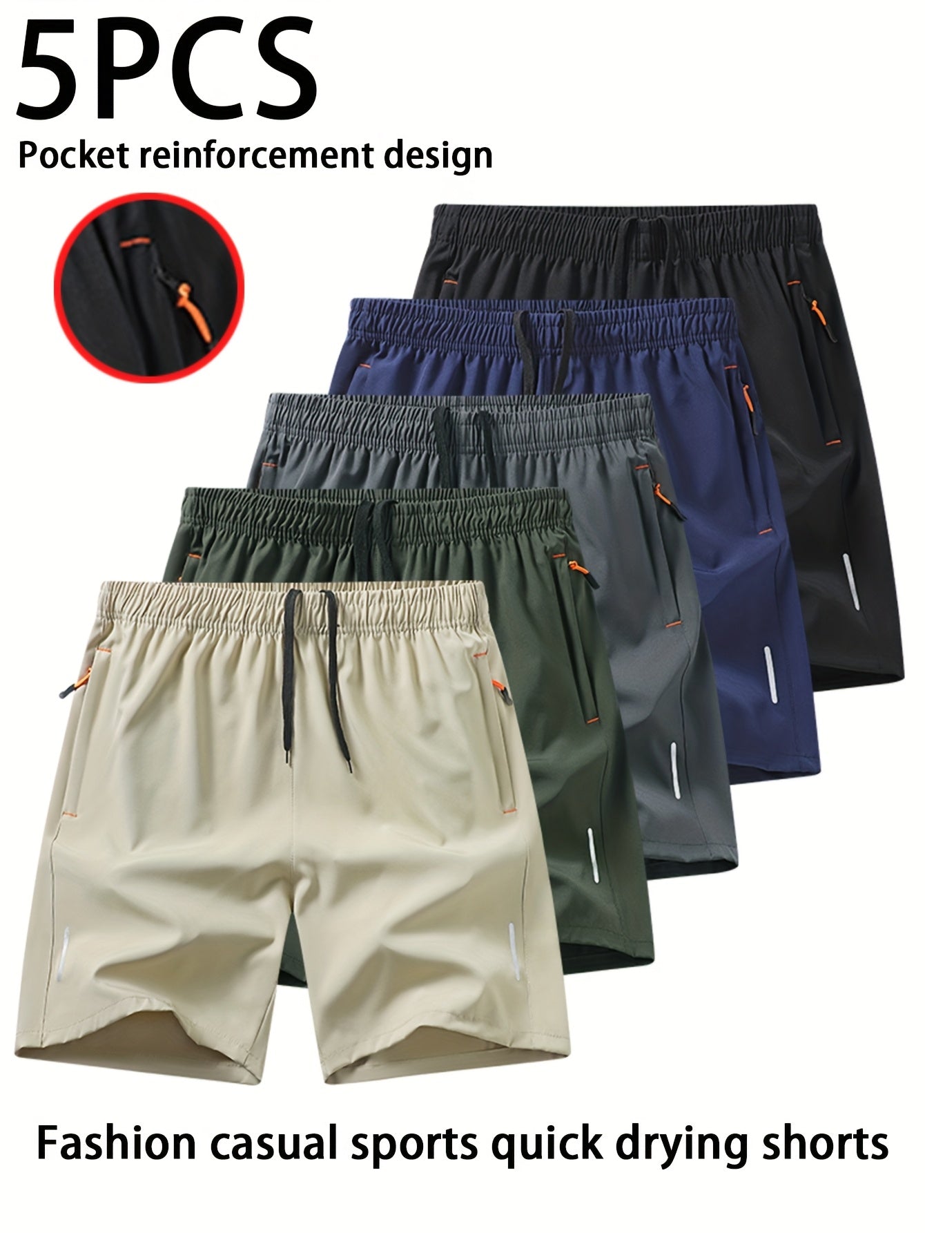 Men's Athletic Shorts - Stretch With Pockets Active – Sizes S–XXL – view 23