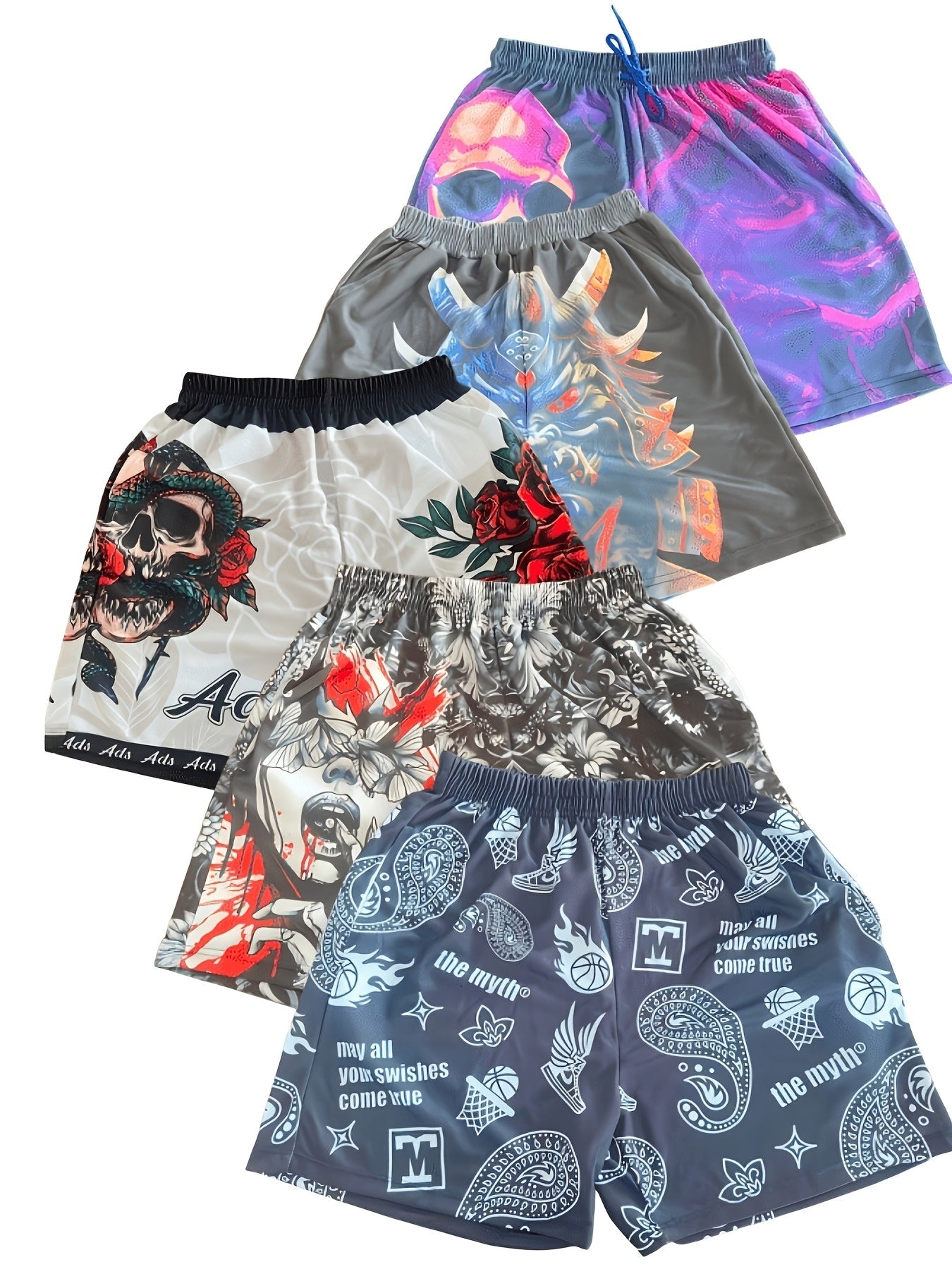 Men's Athletic Shorts - Stretch With Pockets – Black/Grey/blue/green/dark Polyester – view 10
