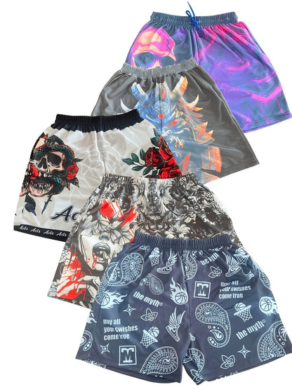 Men's Athletic Shorts - Stretch With Pockets – Black/Grey/blue/green/dark Polyester – view 10