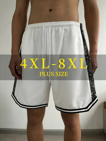 Men's Athletic Shorts - Stretch With Pockets – Black / White – view 14