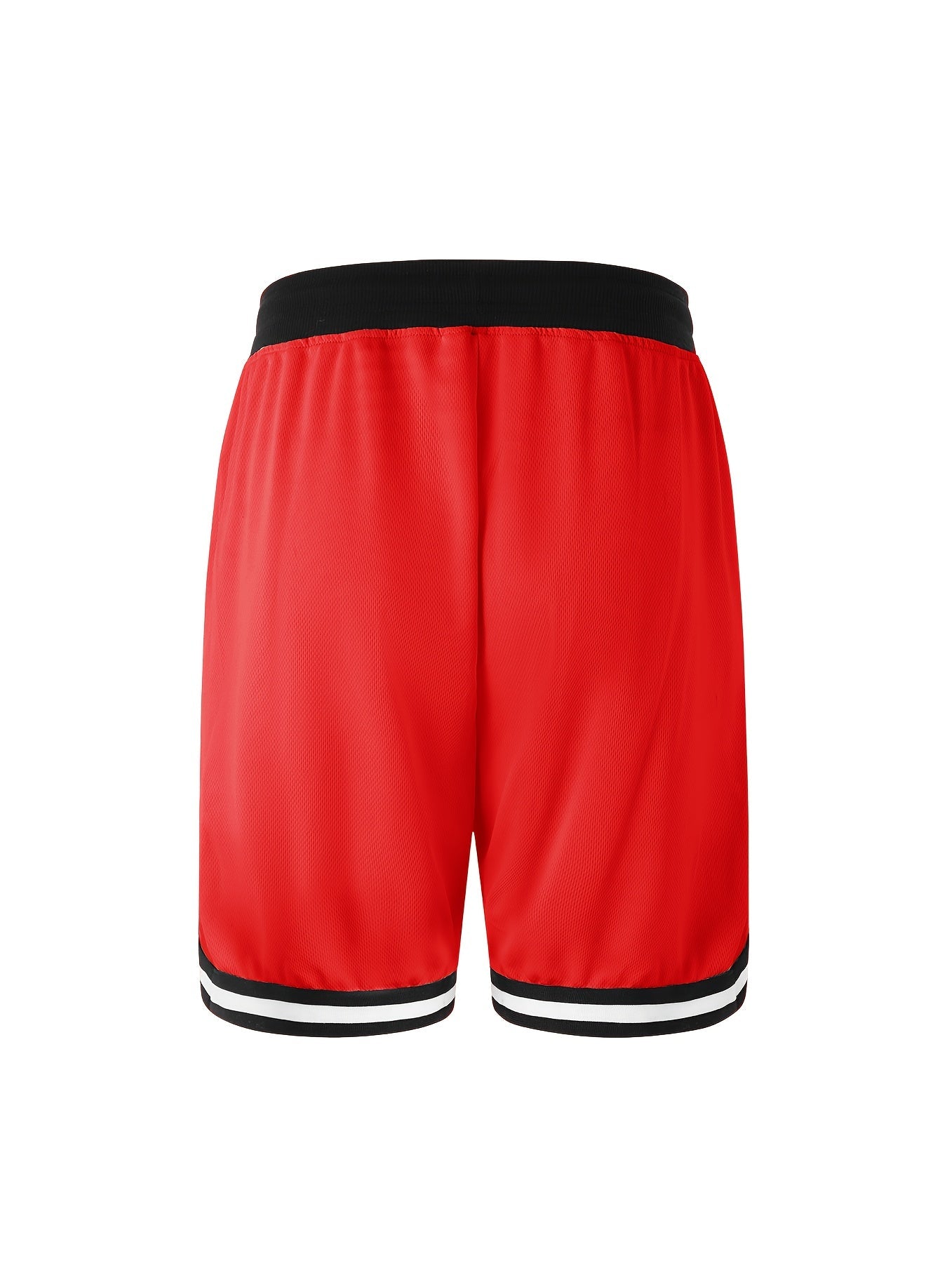Men's Athletic Shorts - Stretch With Pockets – Black, white, yellow – view 15