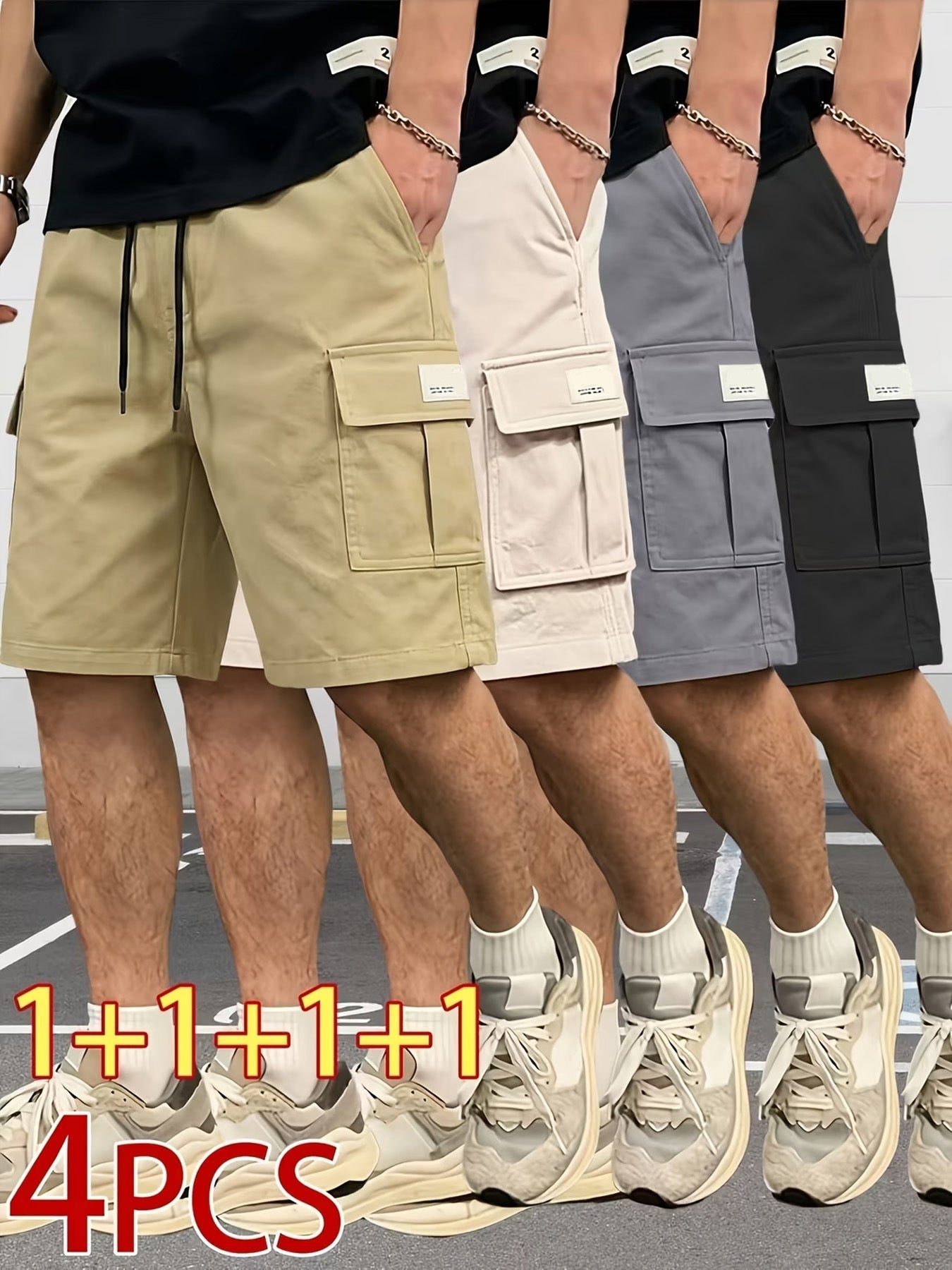 Men's Athletic Shorts - Stretch With Pockets – Relaxed Fit / 12-Variant Selection – view 15