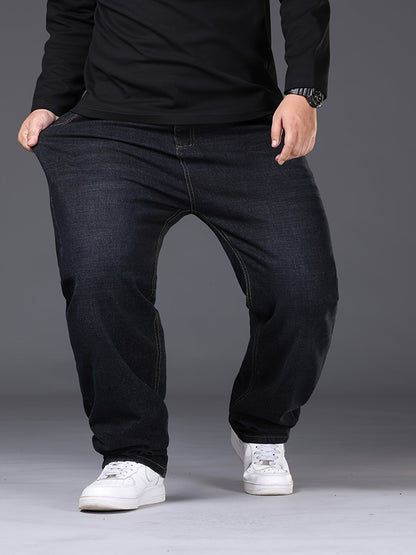 Men's Baggy Jeans - Black Denim Clean Finish – view 6