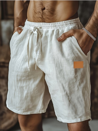 Men's Beach Shorts - Drawstring Waist With Pockets – view 3