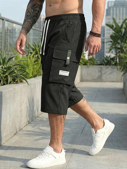 Men's Black+Gray+Khaki+Grey Cargo Shorts – view 3