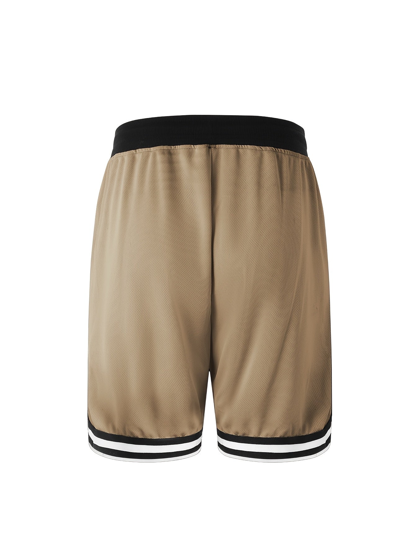 Men's Black + Red + White + Yellow + Green + Khaki Polyester Shorts – view 4