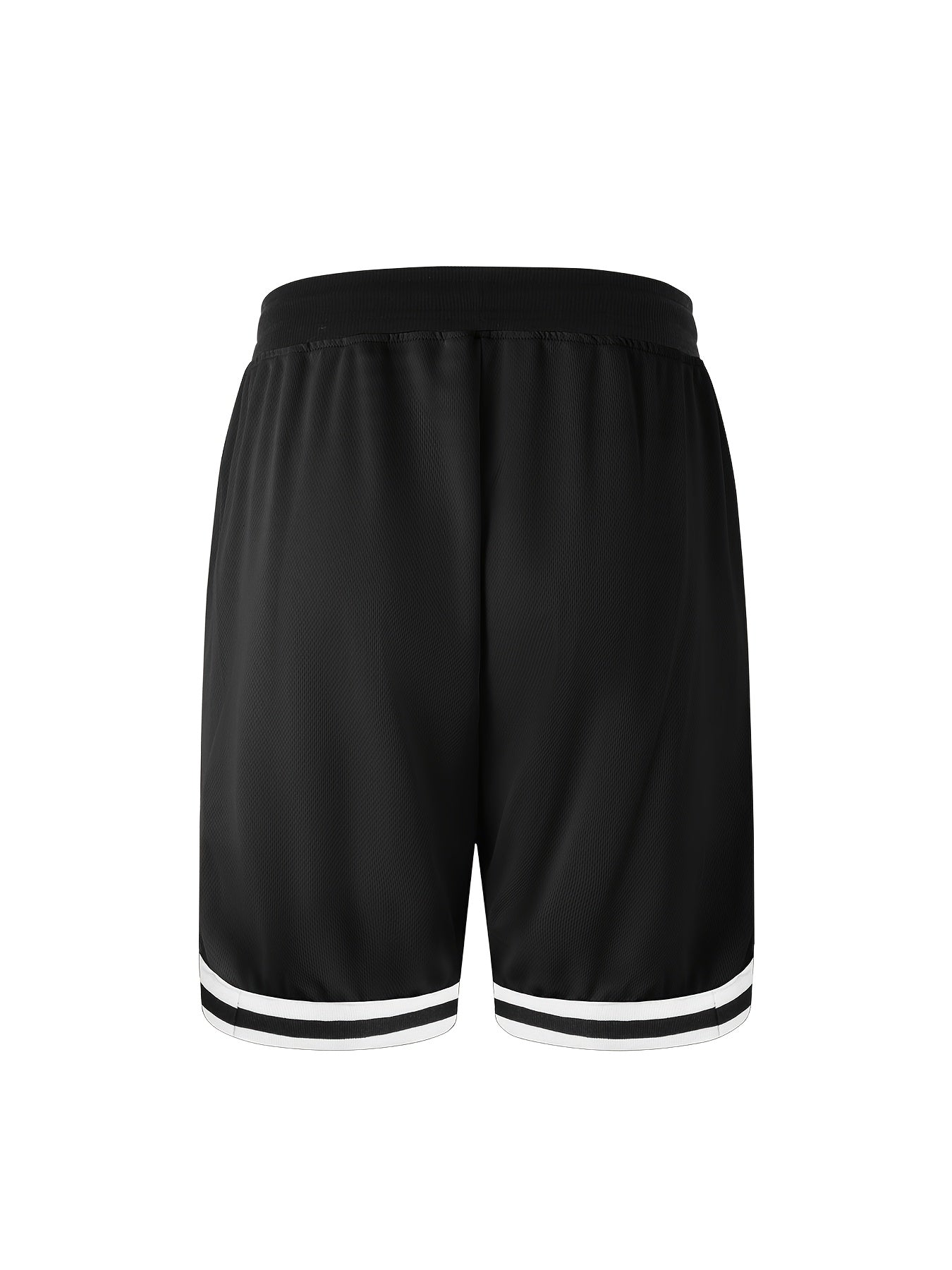 Men's Black + Red + White + Yellow + Green + Khaki Polyester Shorts – view 5